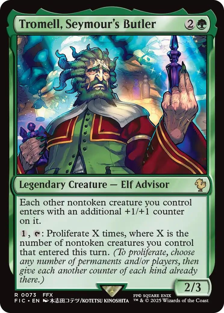 Image for Tromell, Seymour's Butler (73) [FINAL FANTASY] - Magic: The Gathering