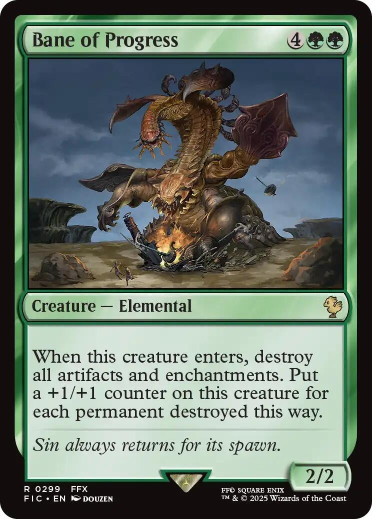 Image for Bane of Progress (299) [FINAL FANTASY] - Magic: The Gathering