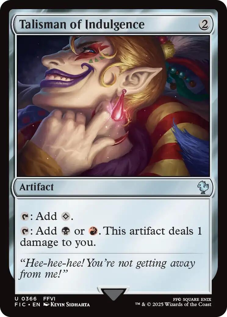 Image for Talisman of Indulgence (366) [FINAL FANTASY] - Magic: The Gathering