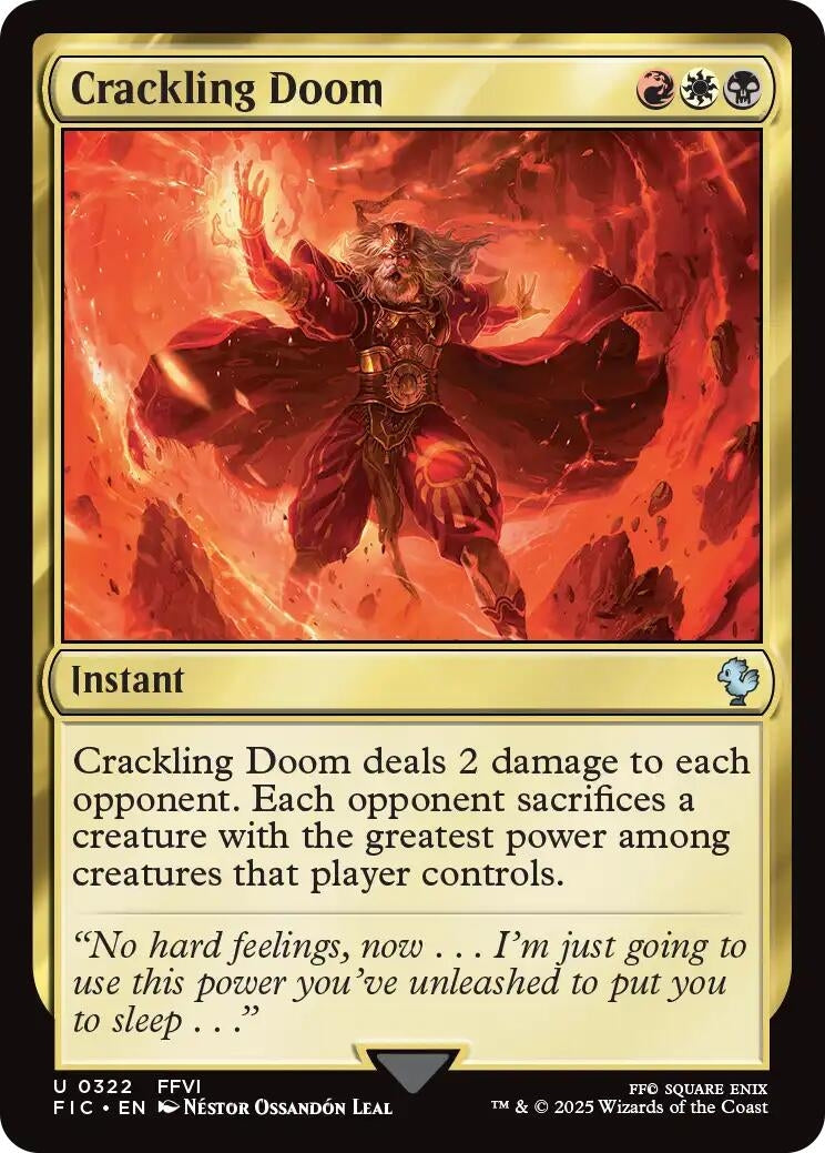 Image for Crackling Doom (322) [FINAL FANTASY] - Magic: The Gathering