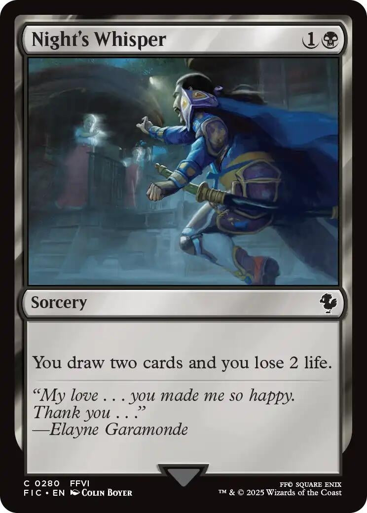 Image for Night's Whisper (280) [FINAL FANTASY] - Magic: The Gathering
