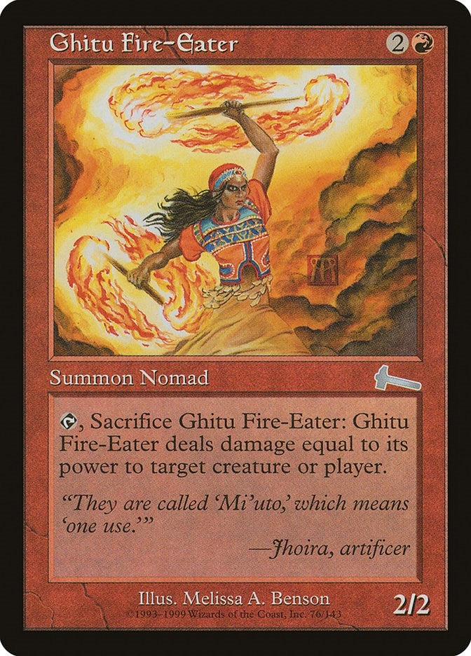 Image for Ghitu Fire-Eater (76) [Urza's Legacy] - Magic: The Gathering