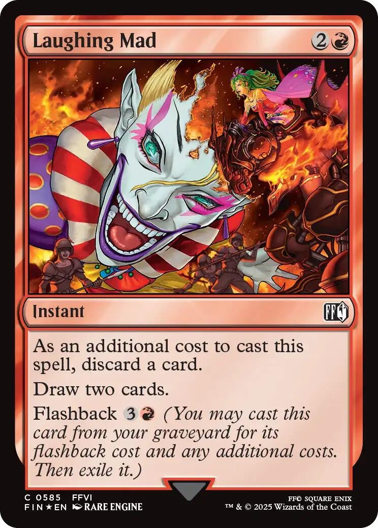 Image for Laughing Mad (Surge Foil) (585) [FINAL FANTASY] - Magic: The Gathering