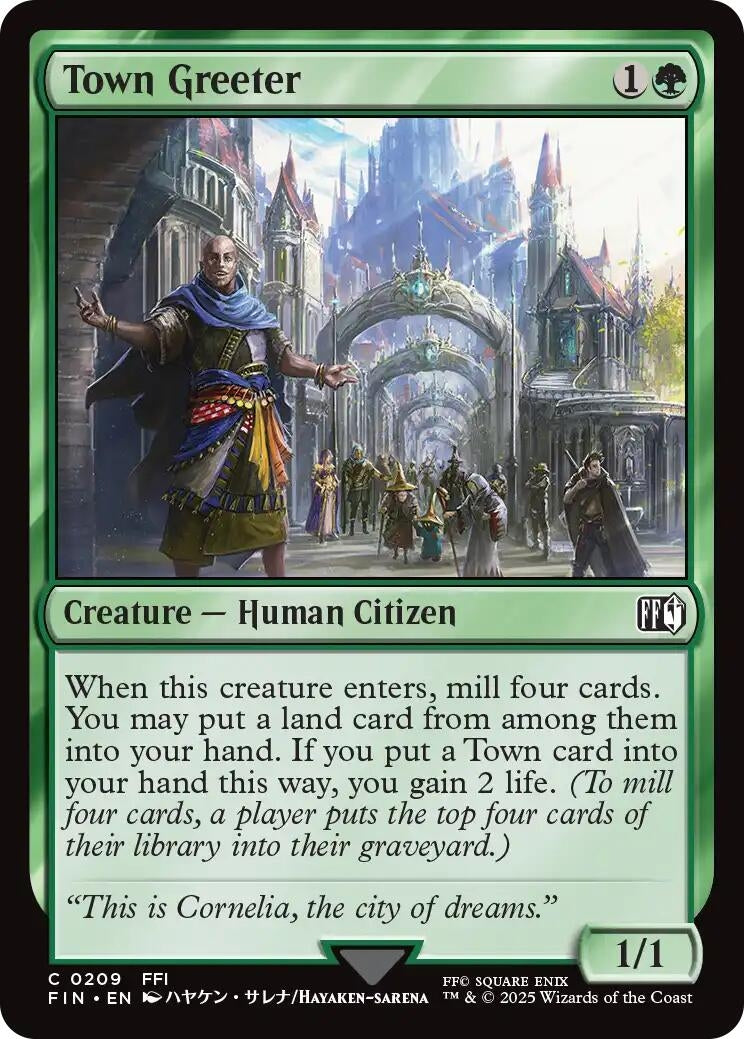 Image for Town Greeter (209) [FINAL FANTASY] - Magic: The Gathering