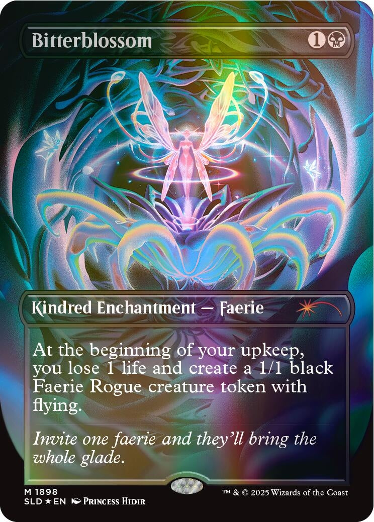 Image for Bitterblossom (Double Rainbow Foil) (1898) [Secret Lair Drop Series] - Magic: The Gathering