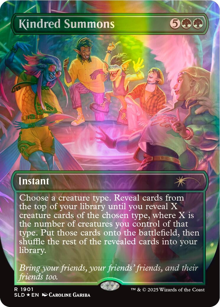 Image for Kindred Summons (Double Rainbow Foil) (1901) [Secret Lair Drop Series] - Magic: The Gathering
