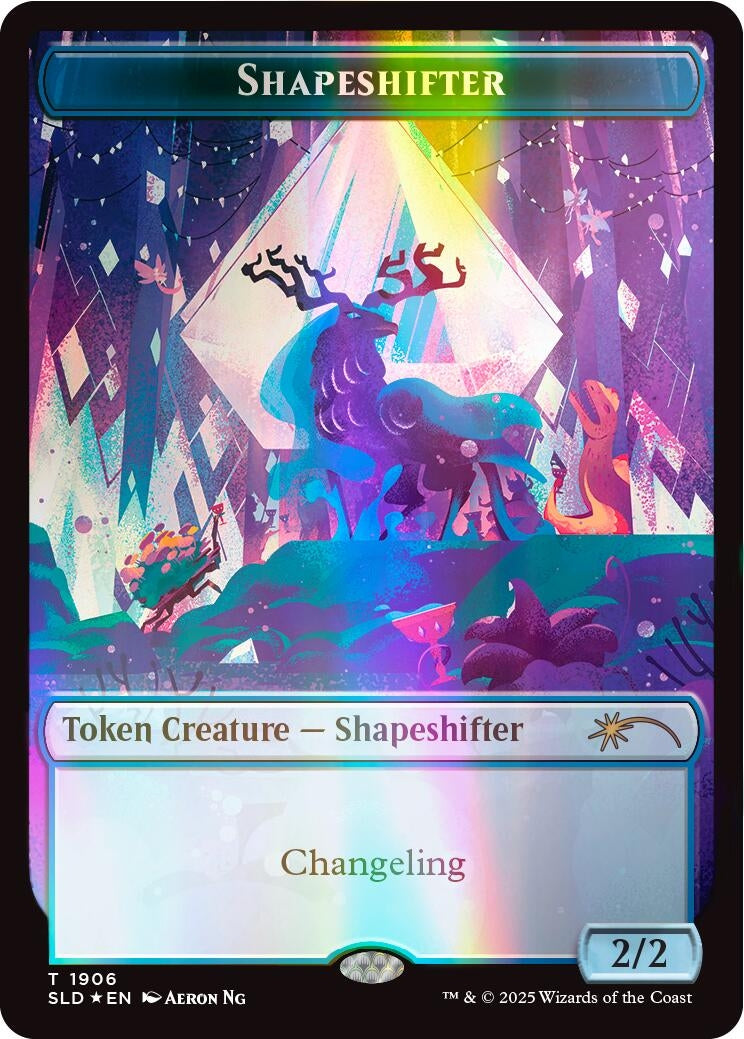 Image for Shapeshifter Token (1906) (Double Rainbow Foil) (1906) [Secret Lair Drop Series] - Magic: The Gathering