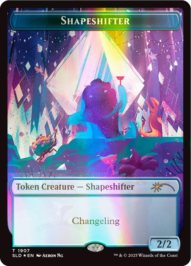Shapeshifter Token (1907) (Double Rainbow Foil) (1907) [Secret Lair Drop Series Tokens]