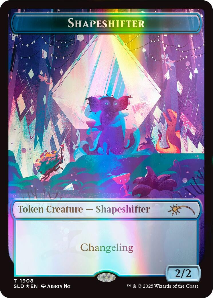 Image for Shapeshifter Token (1908) (Double Rainbow Foil) (1908) [Secret Lair Drop Series] - Magic: The Gathering