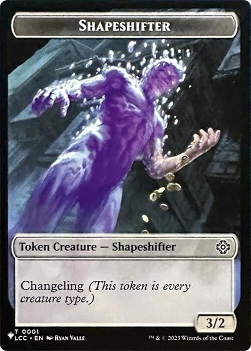 Image for Shapeshifter // Cat Double-Sided Token (1 // 11) [The List Reprints] - Magic: The Gathering