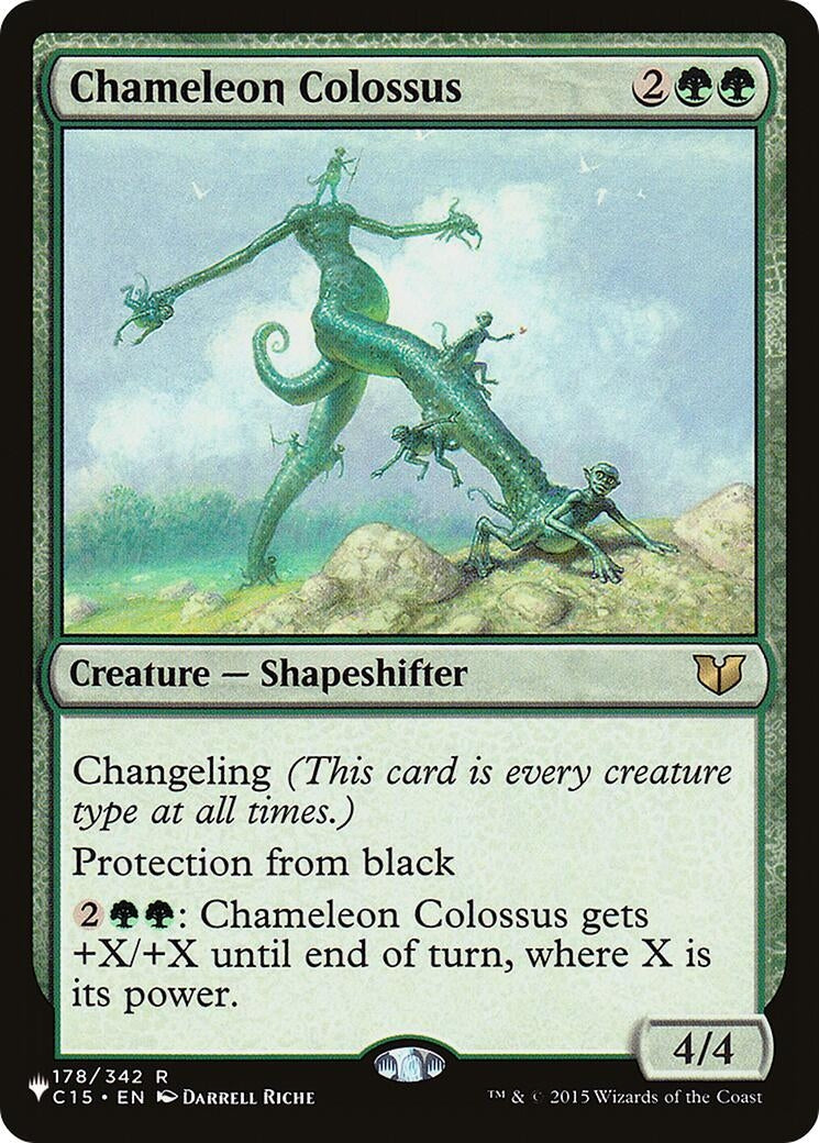 Image for Chameleon Colossus (178/342) [The List Reprints] - Magic: The Gathering