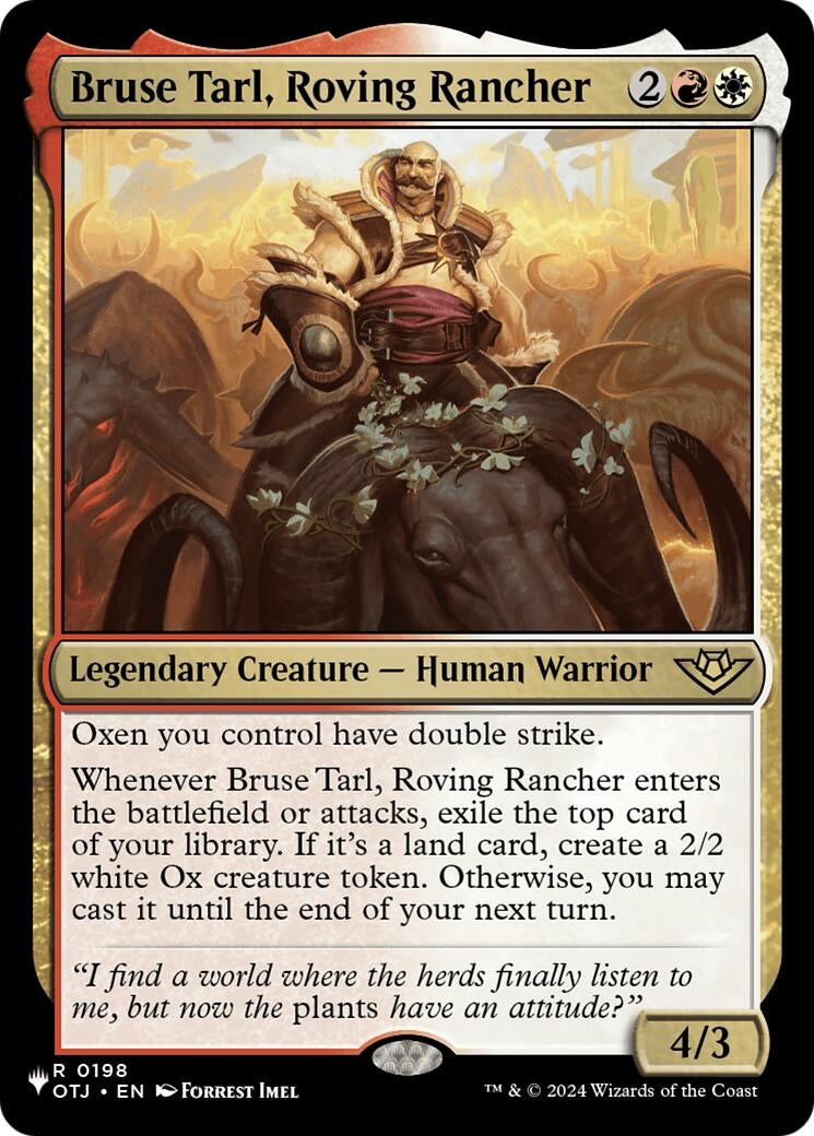 Image for Bruse Tarl, Roving Rancher (198) [The List Reprints] - Magic: The Gathering