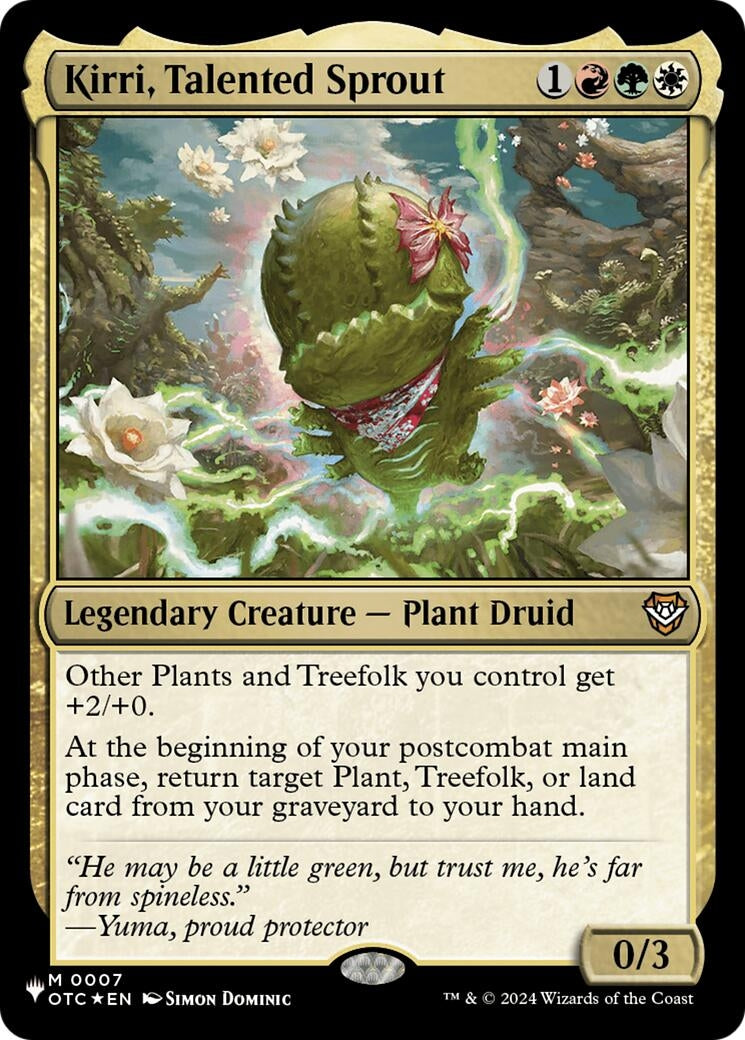 Image for Kirri, Talented Sprout (7) [The List Reprints] - Magic: The Gathering