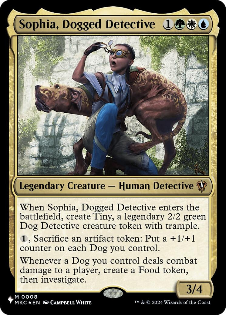 Image for Sophia, Dogged Detective (8) [The List Reprints] - Magic: The Gathering