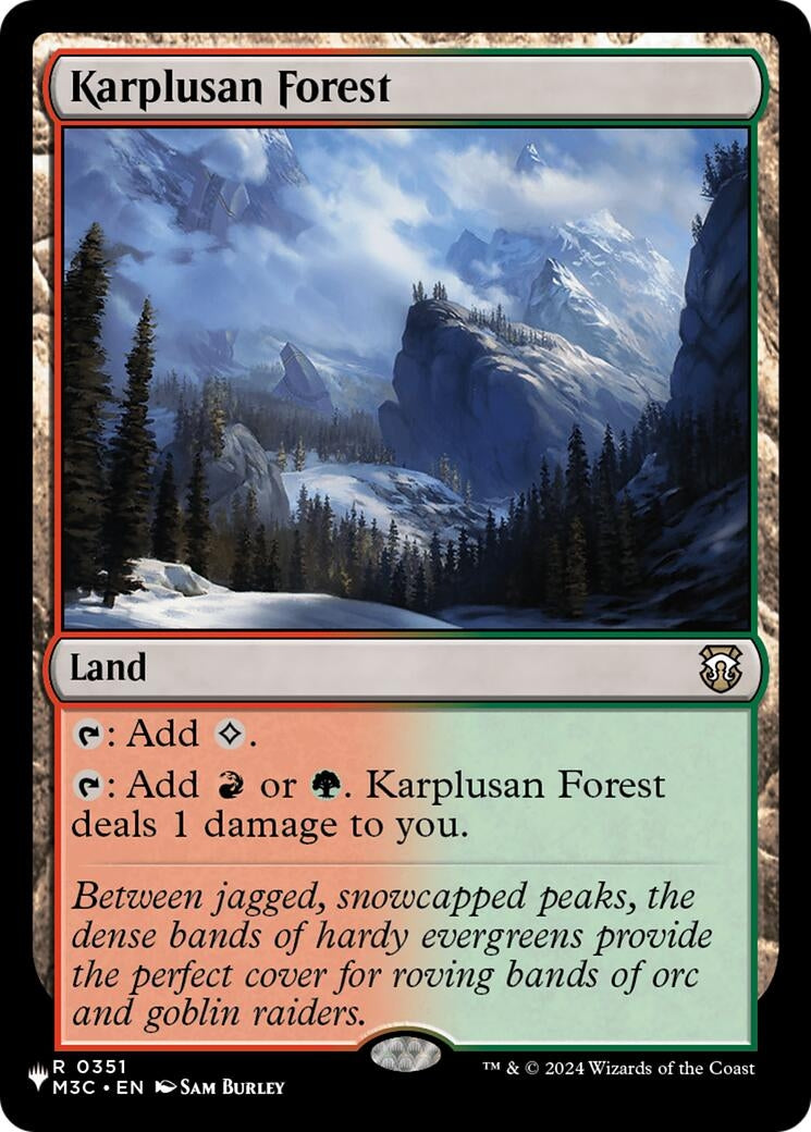 Image for Karplusan Forest (351) [The List Reprints] - Magic: The Gathering