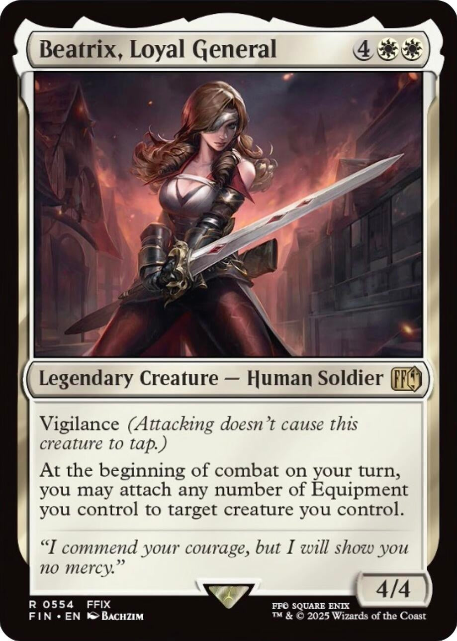 Image for Beatrix, Loyal General (554) [FINAL FANTASY] - Magic: The Gathering
