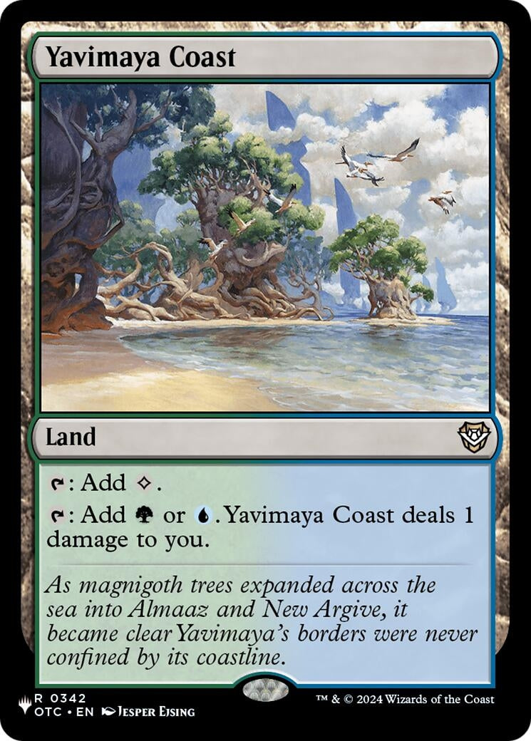 Image for Yavimaya Coast (342) [The List Reprints] - Magic: The Gathering