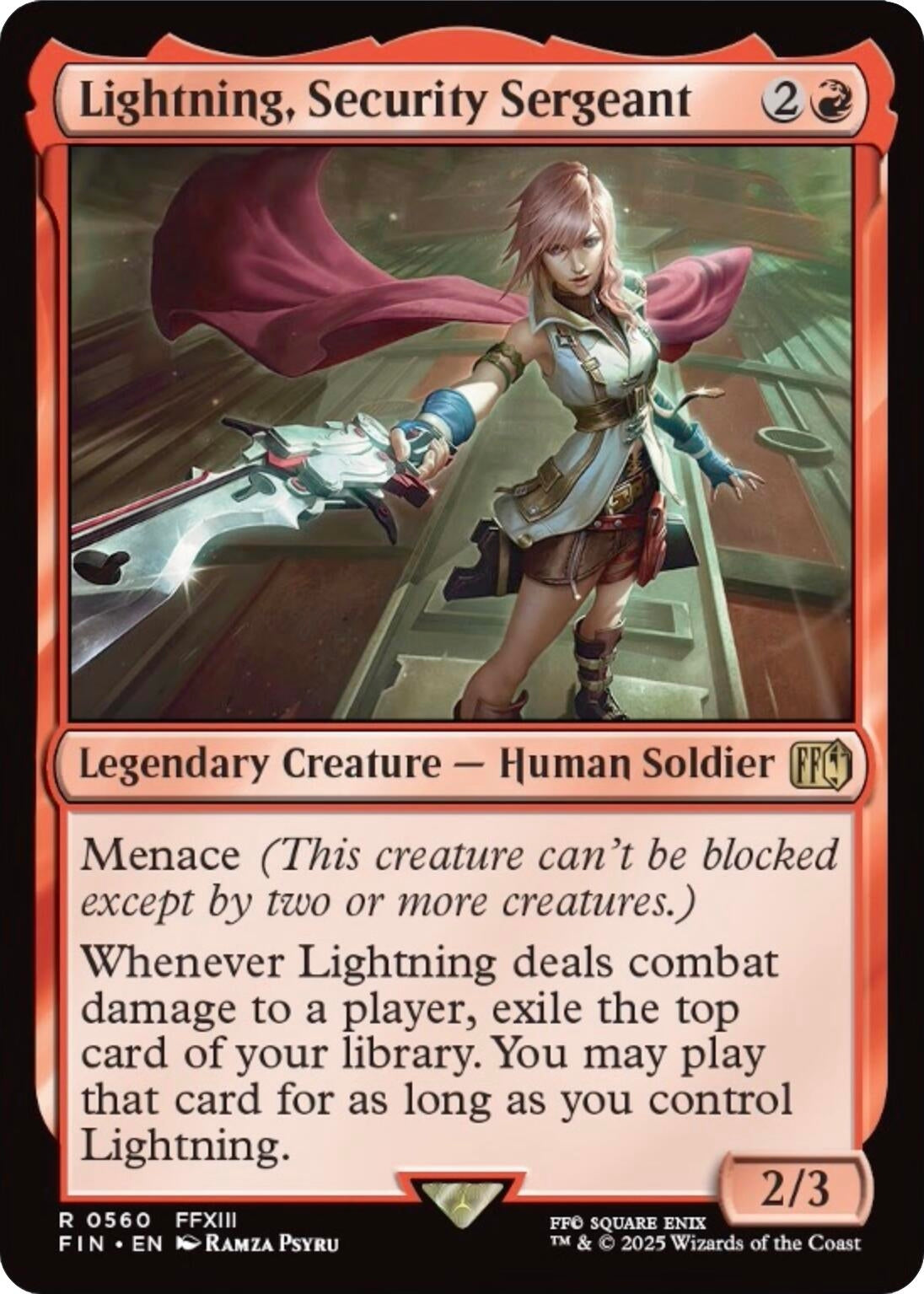 Image for Lightning, Security Sergeant (560) [FINAL FANTASY] - Magic: The Gathering