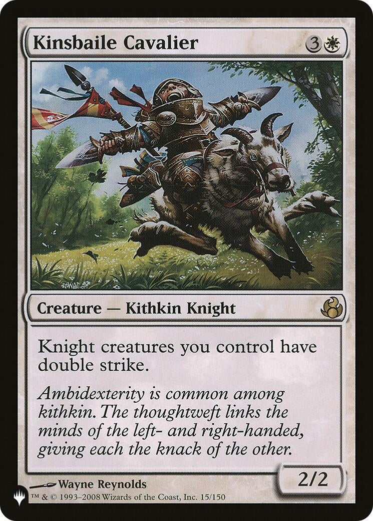 Image for Kinsbaile Cavalier (015/150) [The List Reprints] - Magic: The Gathering