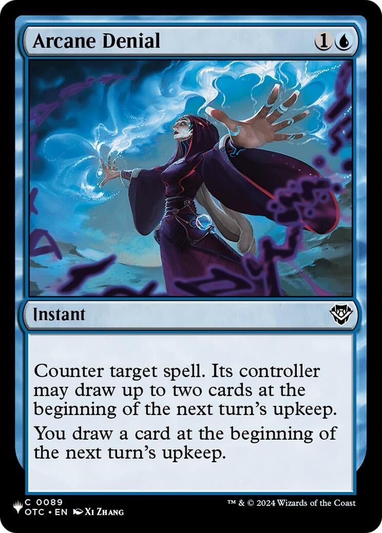 Image for Arcane Denial (OTC) (89) [The List Reprints] - Magic: The Gathering