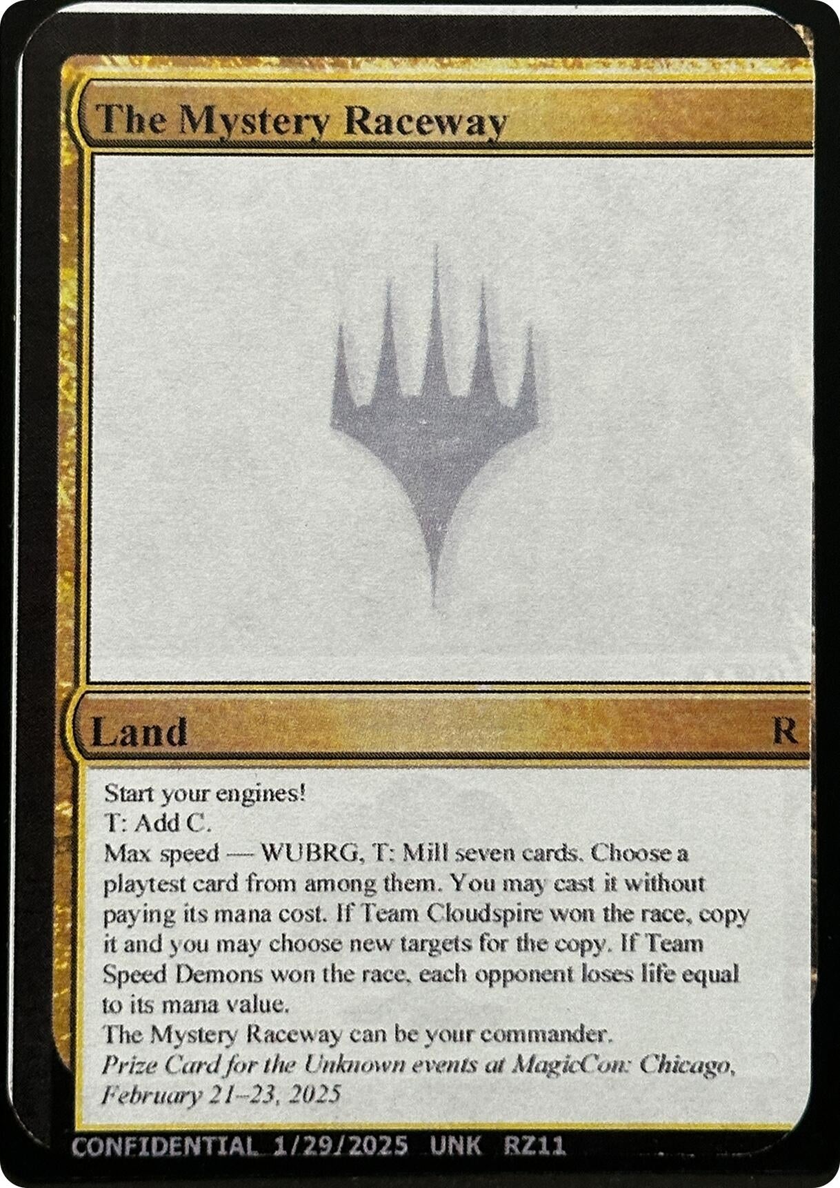 Image for The Mystery Raceway [Un-Known Event Playtest Cards] - Magic: The Gathering