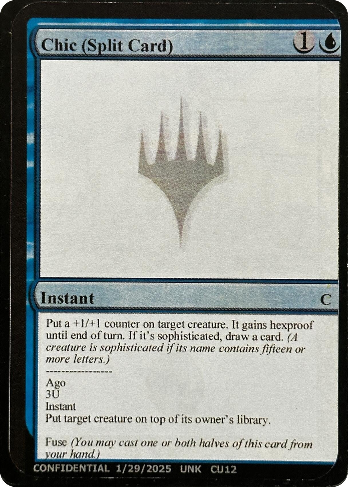 Image for Chic (Split Card) [Un-Known Event Playtest Cards] - Magic: The Gathering