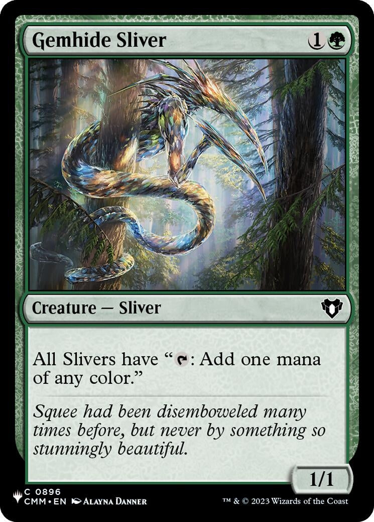 Image for Gemhide Sliver (CMM) (896) [The List Reprints] - Magic: The Gathering