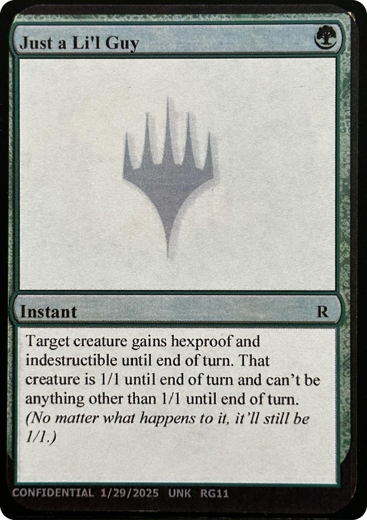 Image for Just a Li'l Guy [Un-Known Event Playtest Cards] - Magic: The Gathering