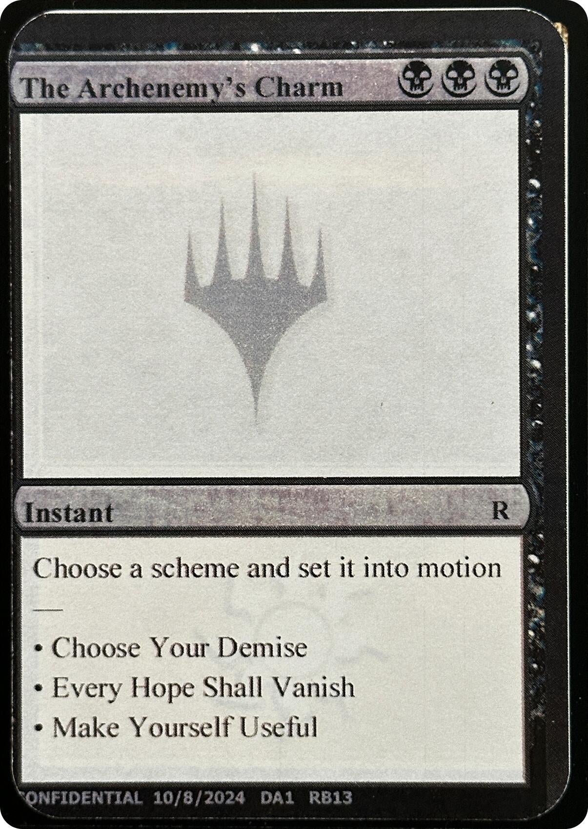 Image for The Archenemy's Charm [Un-Known Event Playtest Cards] - Magic: The Gathering