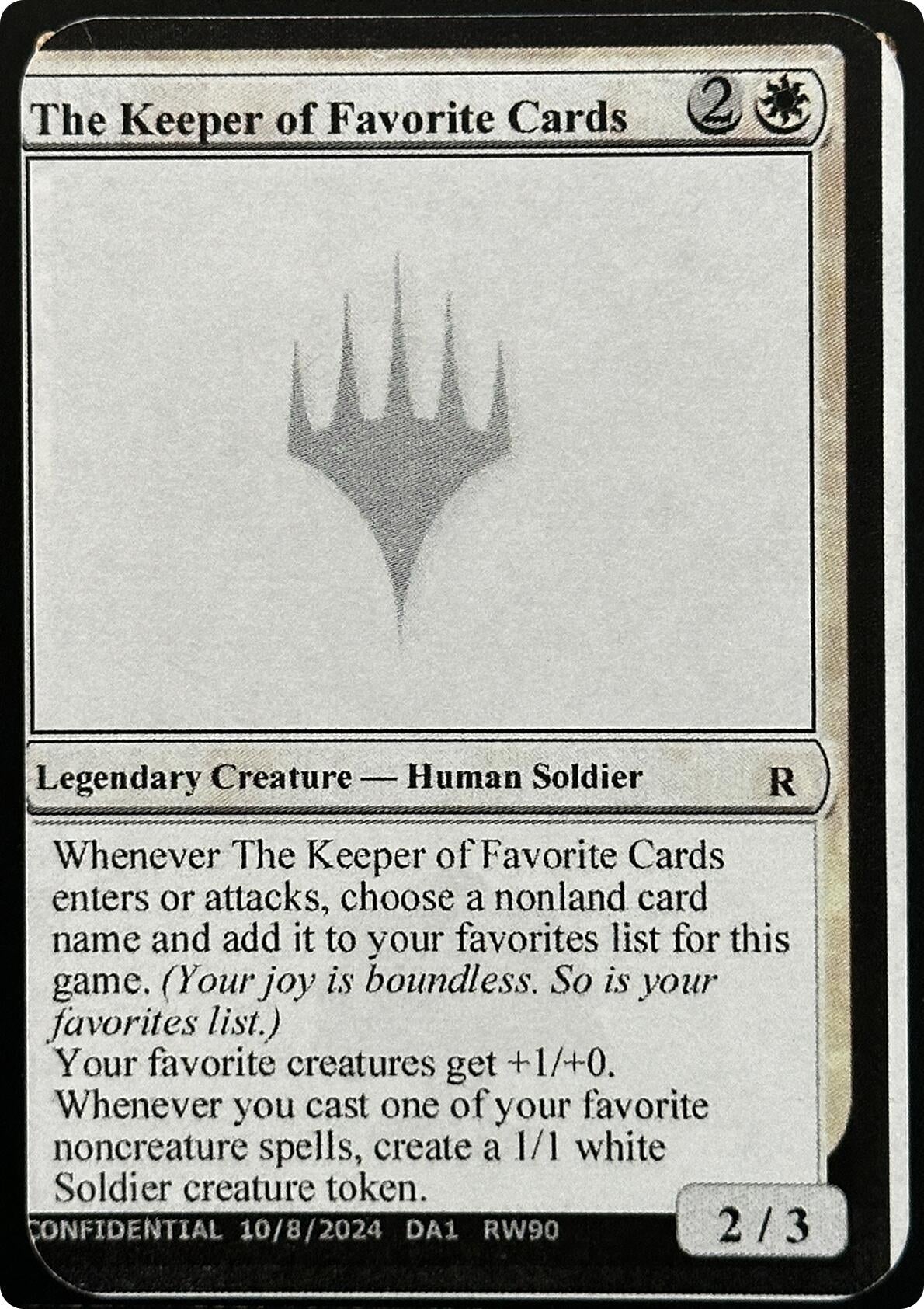 Image for The Keeper of Favorite Cards [Un-Known Event Playtest Cards] - Magic: The Gathering