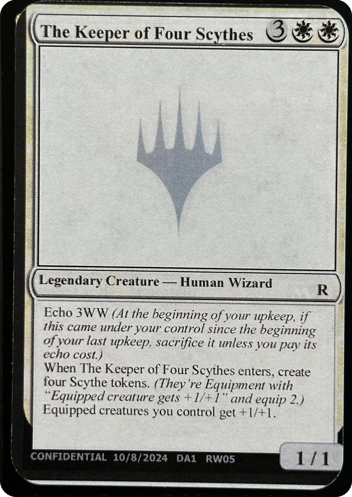 Image for The Keeper of Four Scythes [Un-Known Event Playtest Cards] - Magic: The Gathering