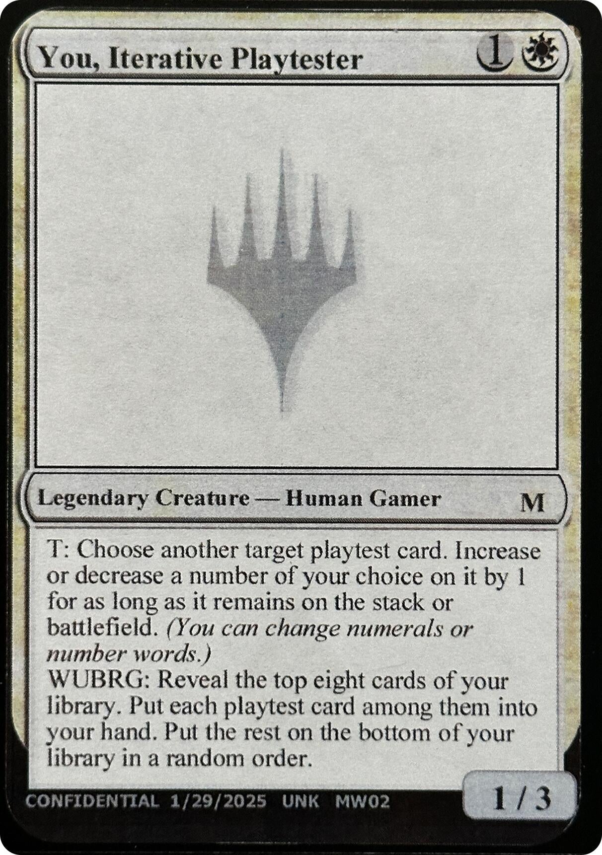 Image for You, Iterative Playtester [Un-Known Event Playtest Cards] - Magic: The Gathering