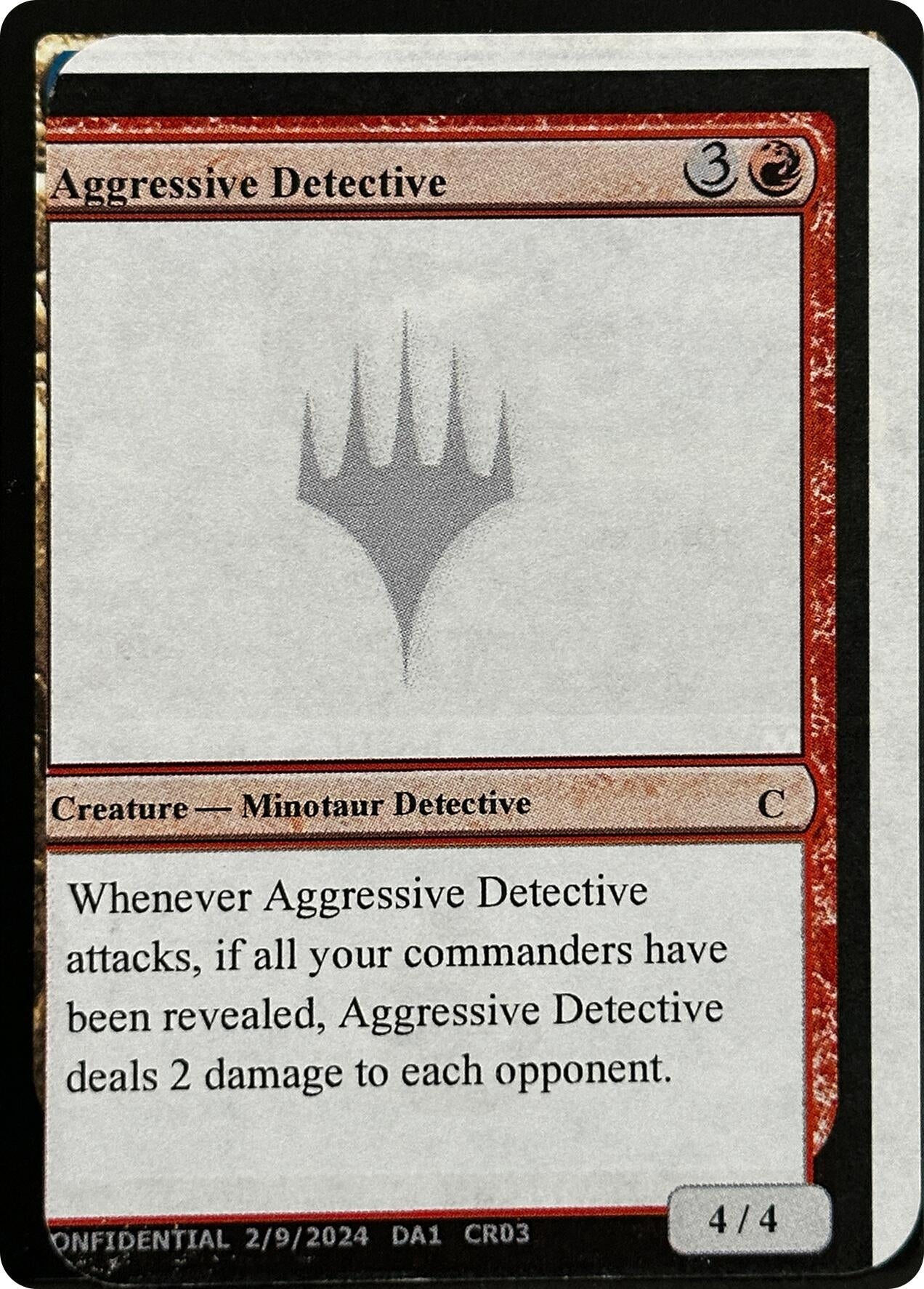 Image for Aggressive Detective [Un-Known Event Playtest Cards] - Magic: The Gathering