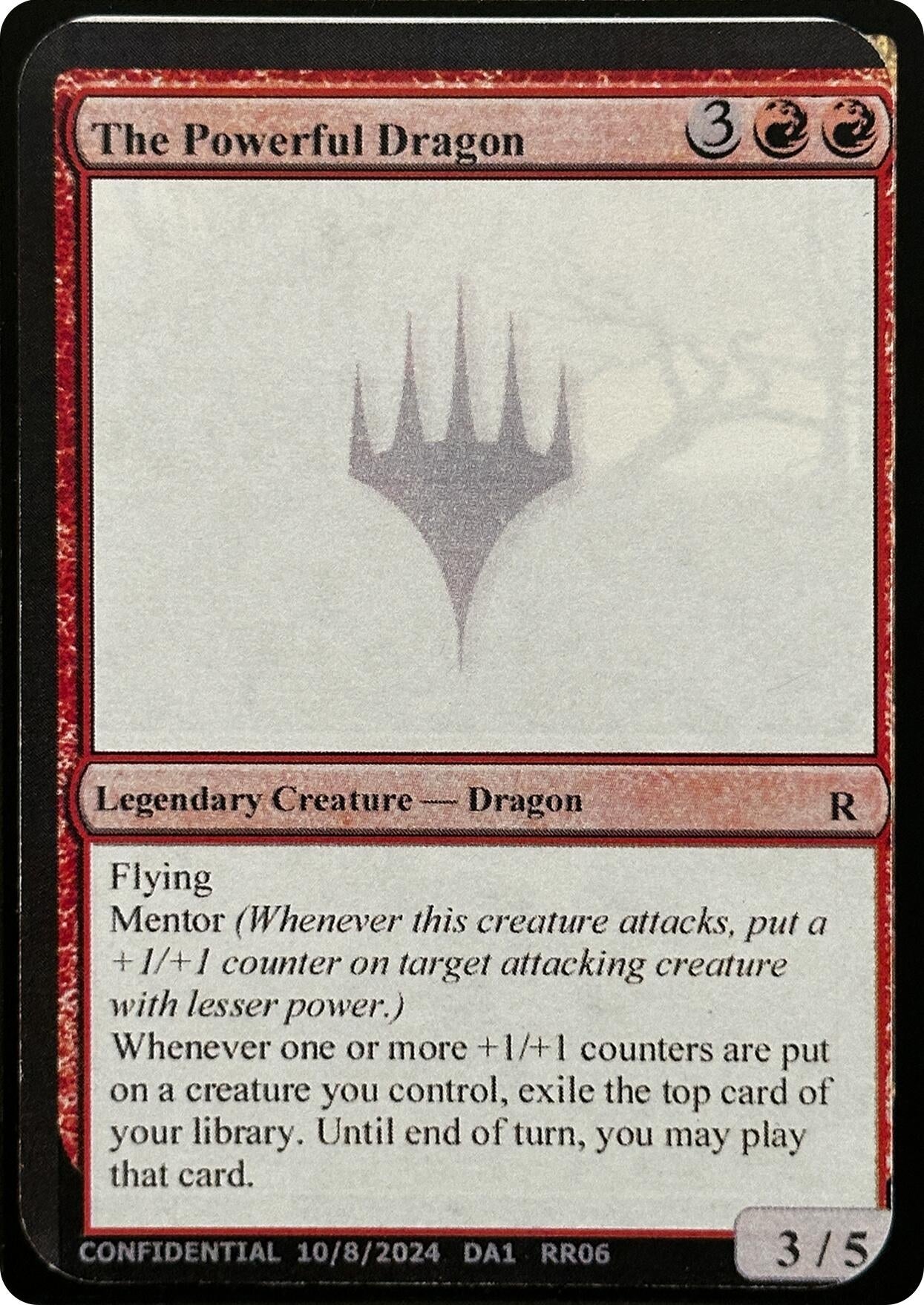 Image for The Powerful Dragon [Un-Known Event Playtest Cards] - Magic: The Gathering