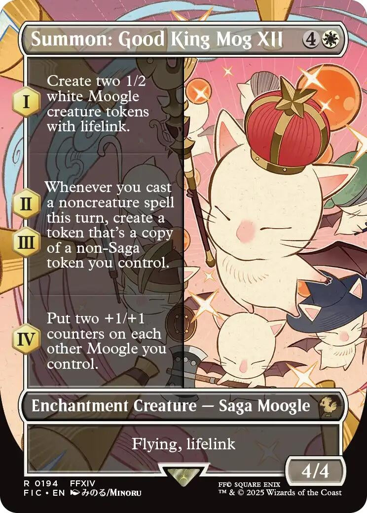 Image for Summon: Good King Mog XII (Borderless) (194) [FINAL FANTASY] - Magic: The Gathering