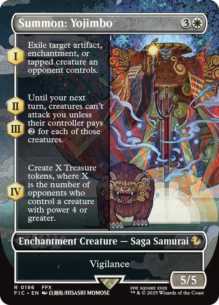 Image for Summon: Yojimbo (Borderless) (196) [FINAL FANTASY] - Magic: The Gathering