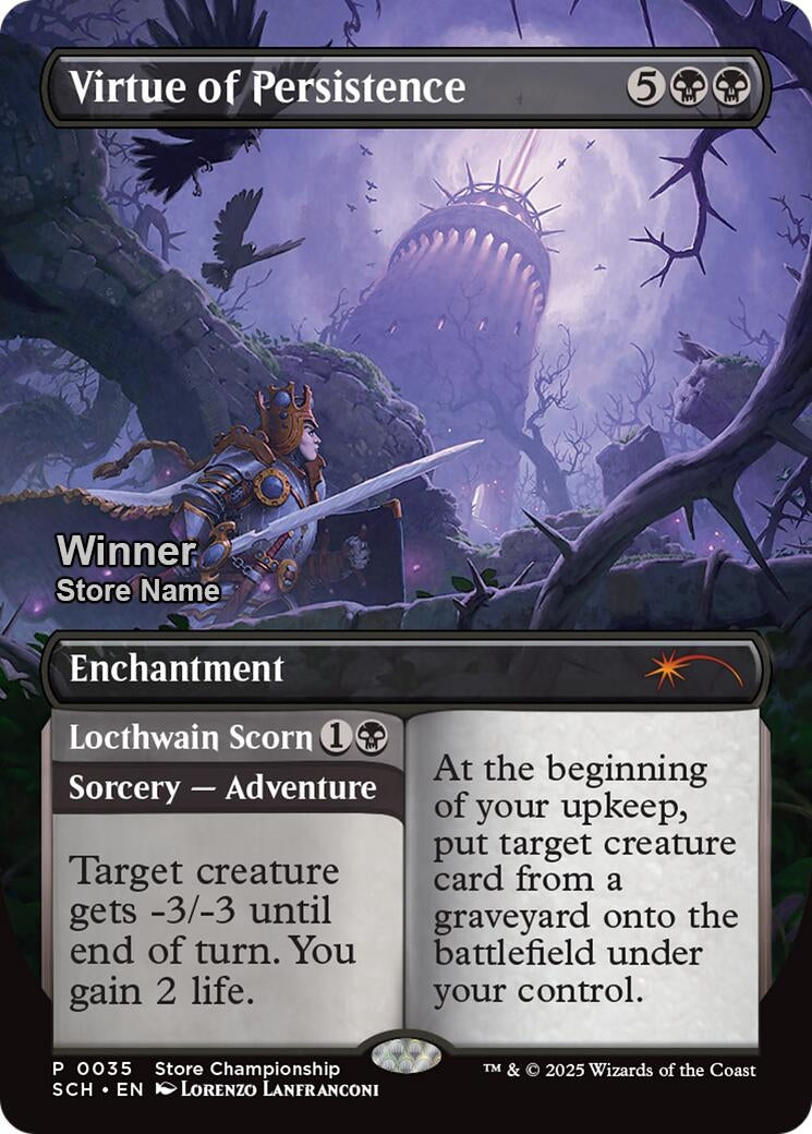 Image for Virtue of Persistence (Winner) (35) [Game Day & Store Championship Promos] - Magic: The Gathering