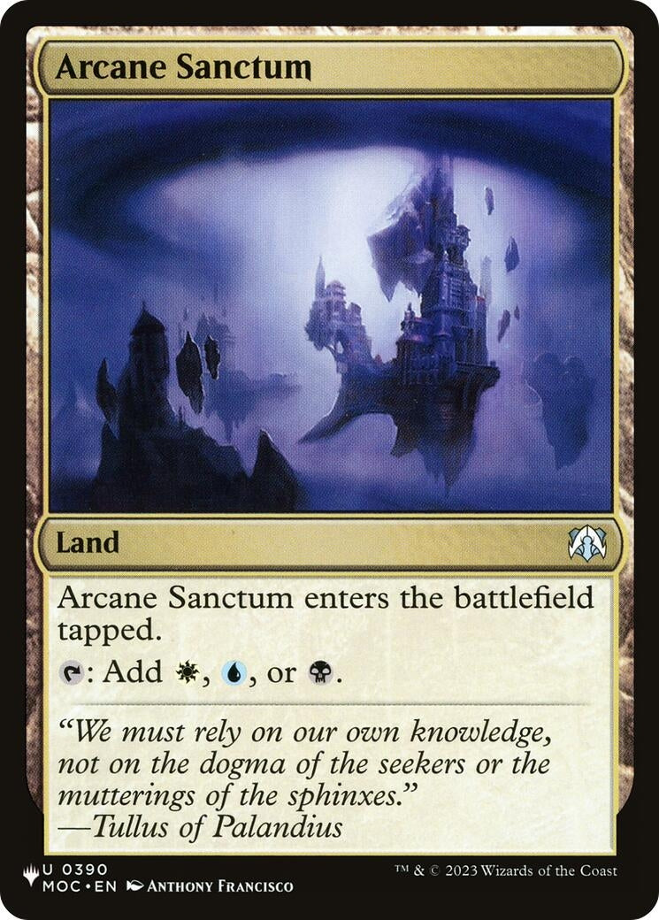 Image for Arcane Sanctum (MOC) (390) [The List Reprints] - Magic: The Gathering