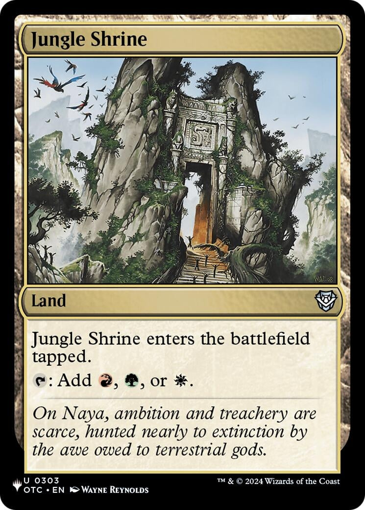 Image for Jungle Shrine (OTC) (303) [The List Reprints] - Magic: The Gathering