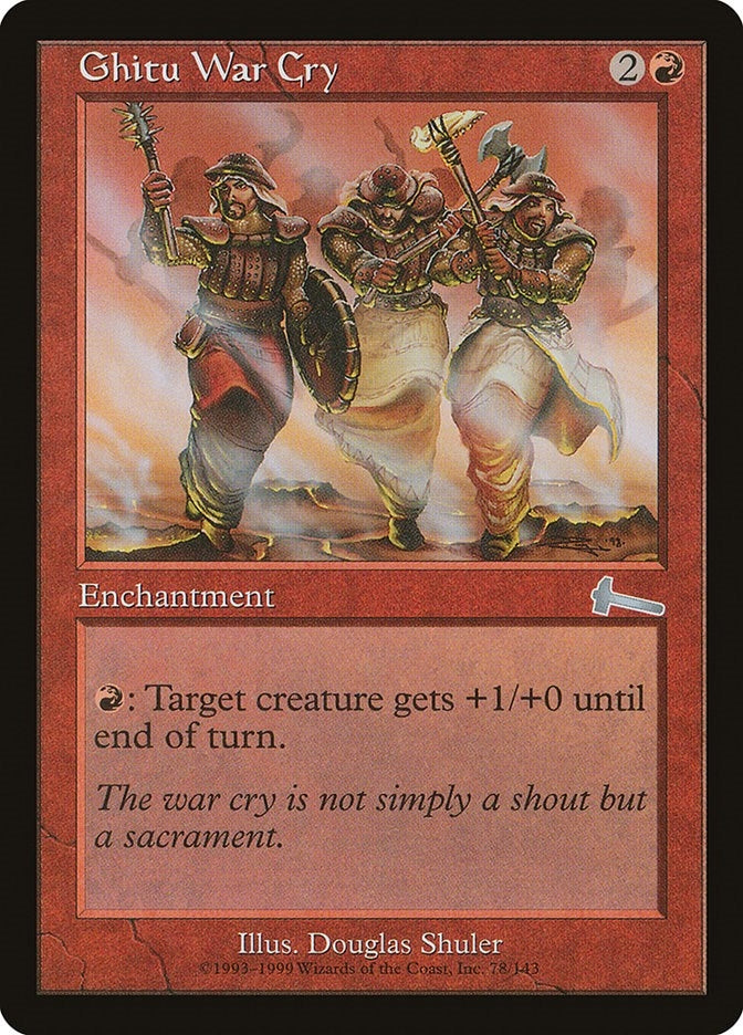 Image for Ghitu War Cry (78) [Urza's Legacy] - Magic: The Gathering