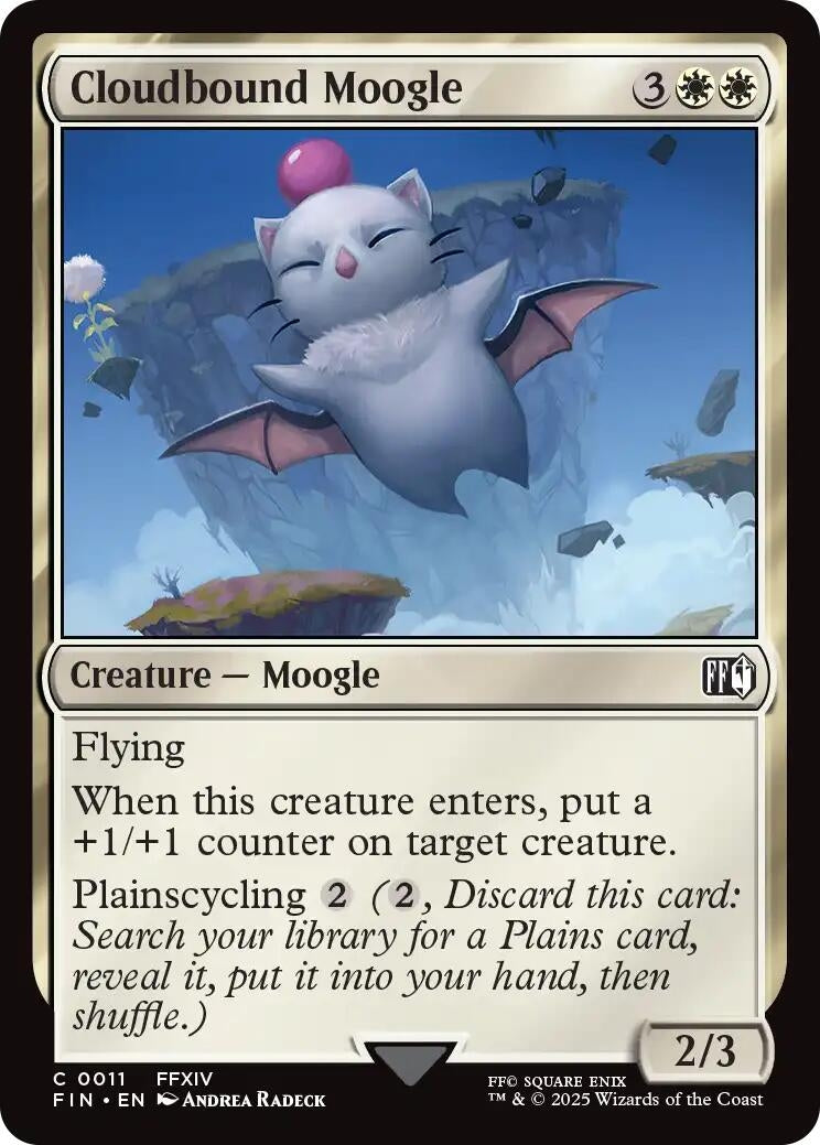 Image for Cloudbound Moogle (11) [FINAL FANTASY] - Magic: The Gathering