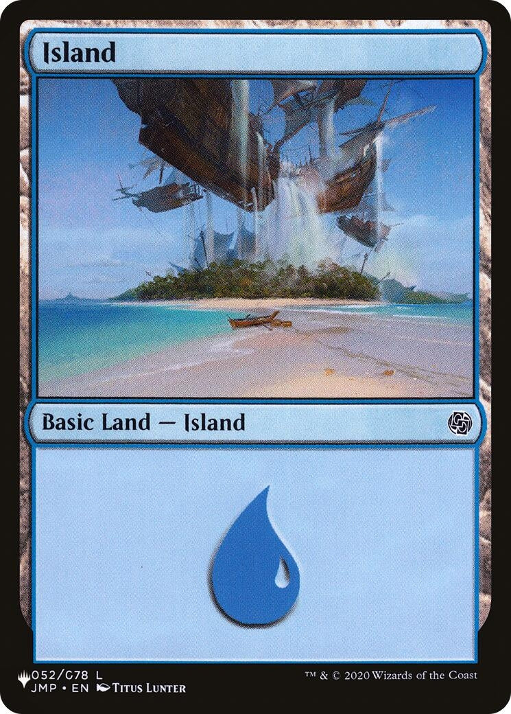 Image for Island (052) (JMP) (052/078) [The List Reprints] - Magic: The Gathering