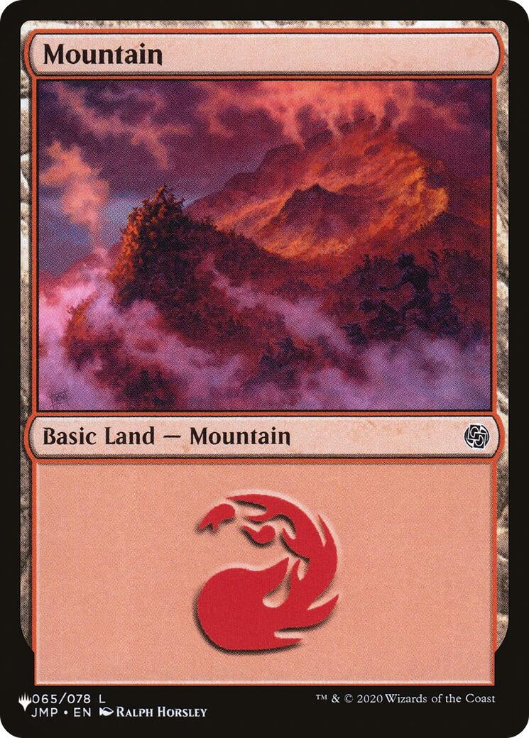 Image for Mountain (065) (JMP) (065/078) [The List Reprints] - Magic: The Gathering