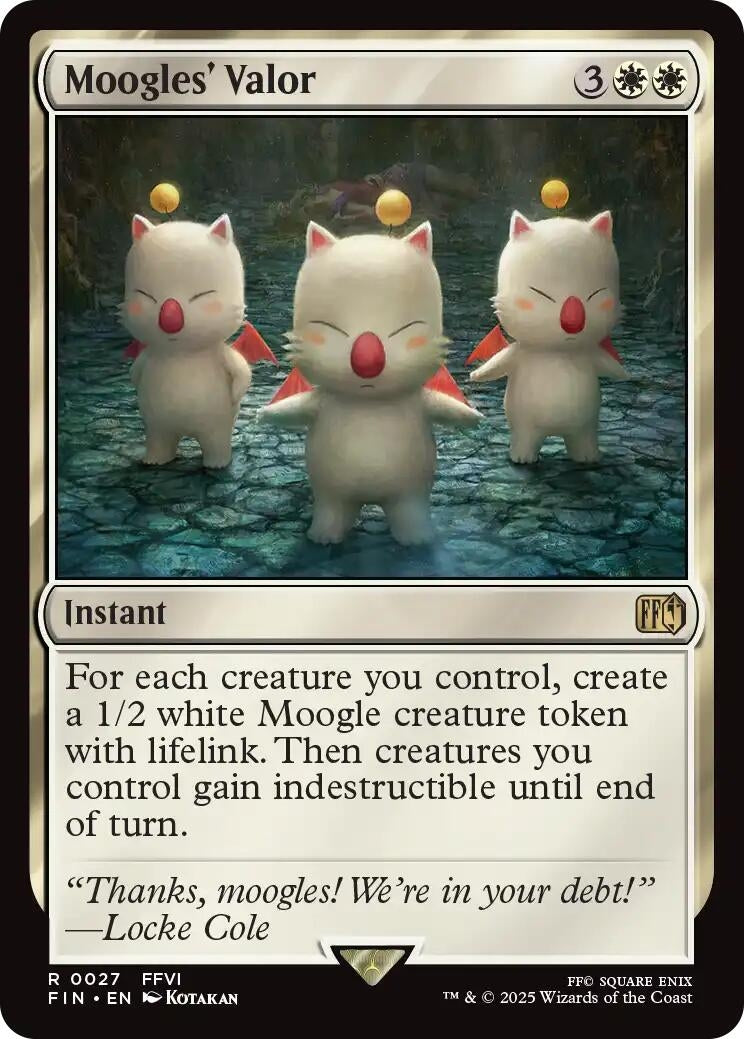 Image for Moogles' Valor (27) [FINAL FANTASY] - Magic: The Gathering