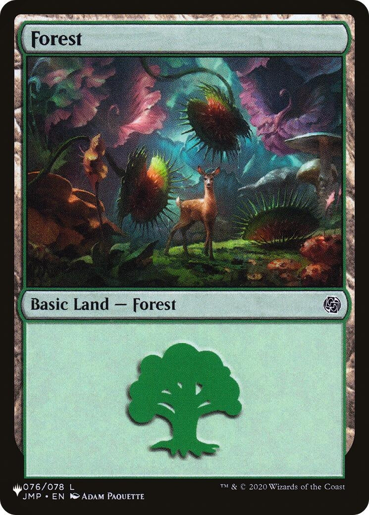 Image for Forest (076) (JMP) (076/078) [The List Reprints] - Magic: The Gathering
