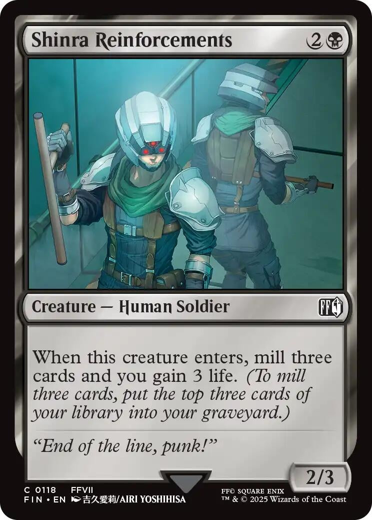 Image for Shinra Reinforcements (118) [FINAL FANTASY] - Magic: The Gathering