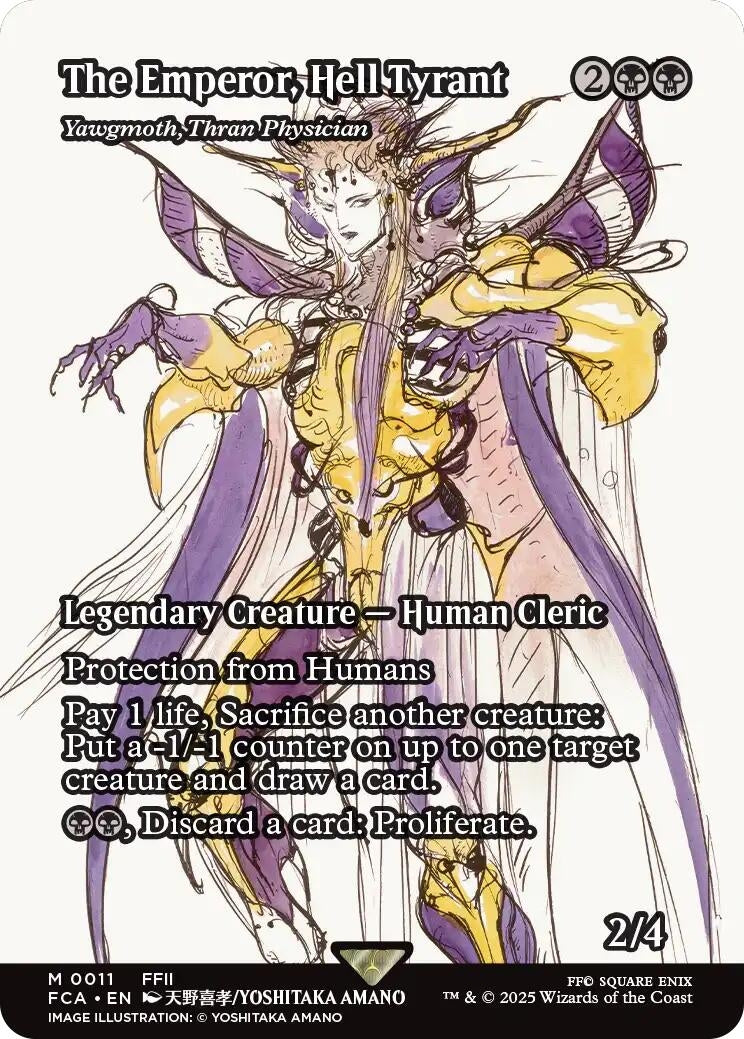 Image for The Emperor, Hell Tyrant - Yawgmoth, Thran Physician (Showcase) (11) [FINAL FANTASY: Through the Ages] - Magic: The Gathering