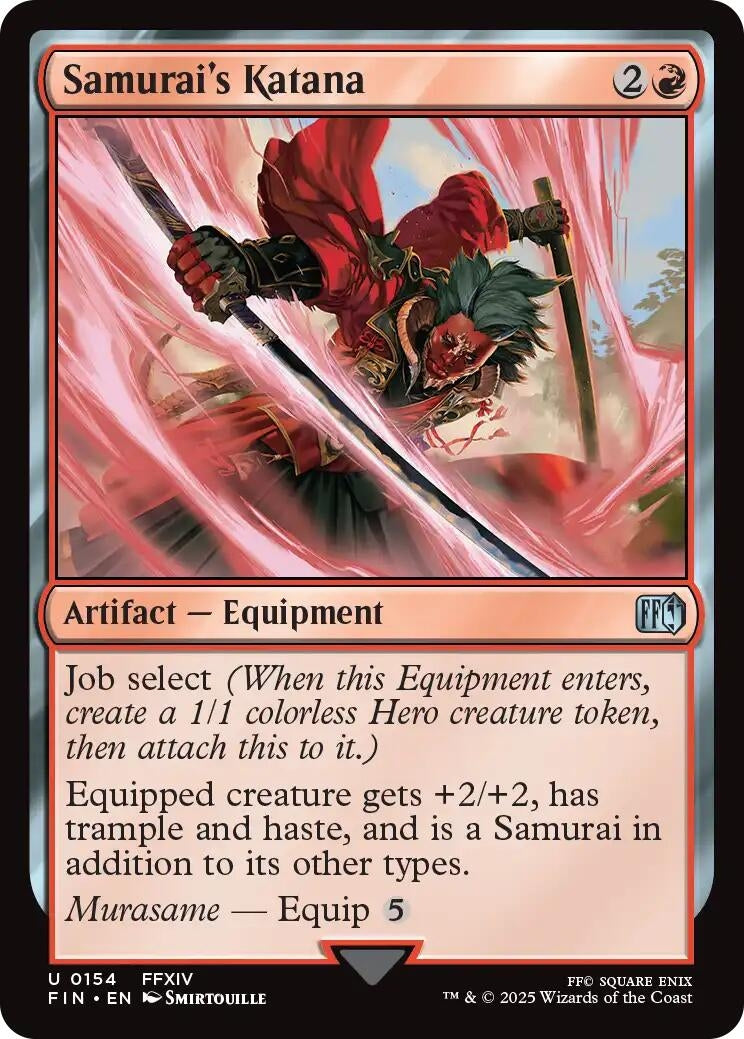 Image for Samurai's Katana (154) [FINAL FANTASY] - Magic: The Gathering