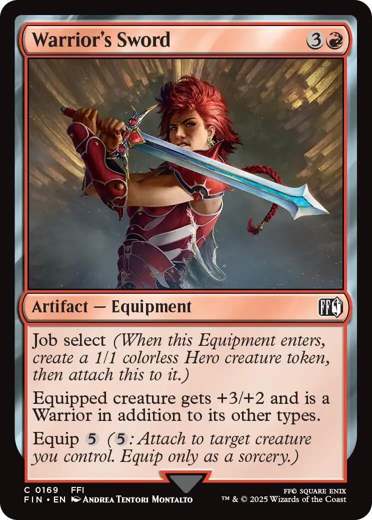 Image for Warrior's Sword (169) [FINAL FANTASY] - Magic: The Gathering