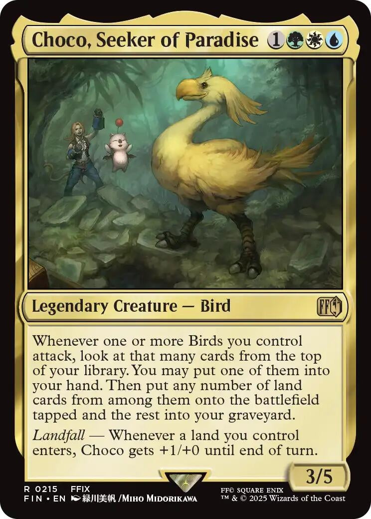 Image for Choco, Seeker of Paradise (215) [FINAL FANTASY] - Magic: The Gathering